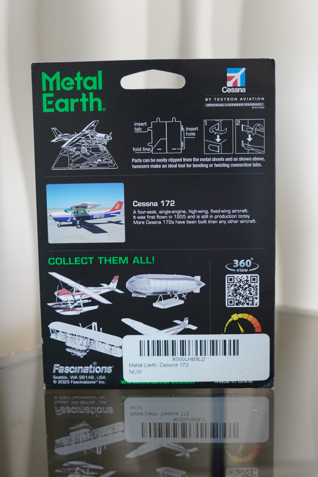 Avión 3D Metal Earth